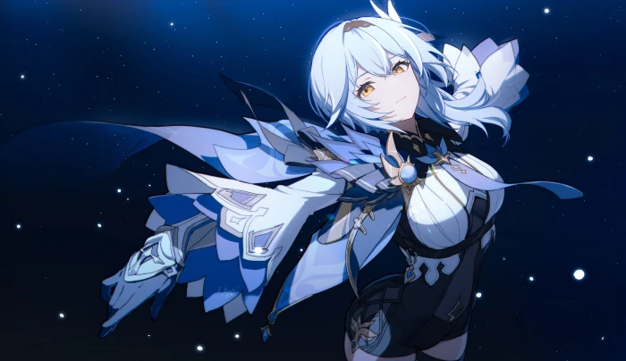 anime girls Eula Genshin impact Slyvia 2k