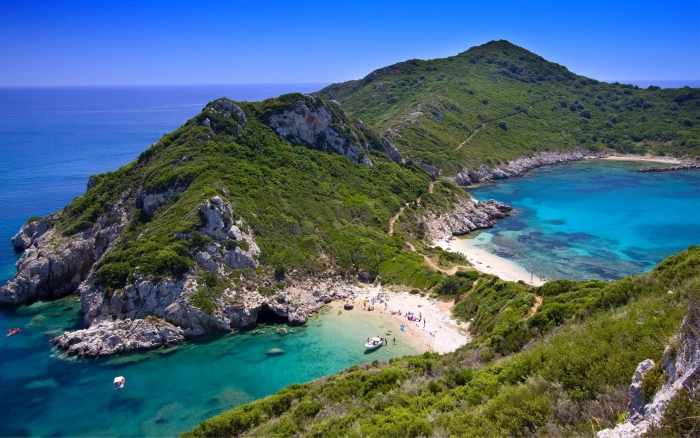 body of water nature landscape photography beach sea hills 2k