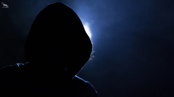 Hacker ART IRBIS Production person in hoodie Computers Web 2k 4k