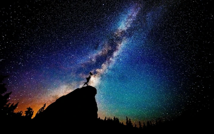 Lion King wallpaper nebula cliff silhouette The 2k
