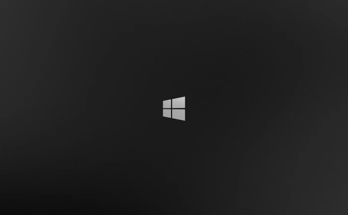 MS Windows logo 10 copy space dark built structure 2k 4k