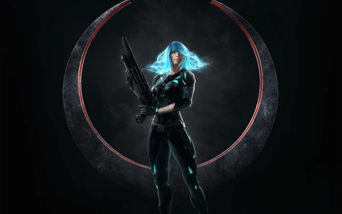 Nyx Quake Champions adult standing circle women one person 2k 4k
