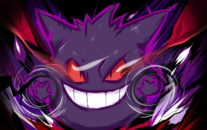 Pokemon Gengar illustration Pok mon multi colored art and craft 2k