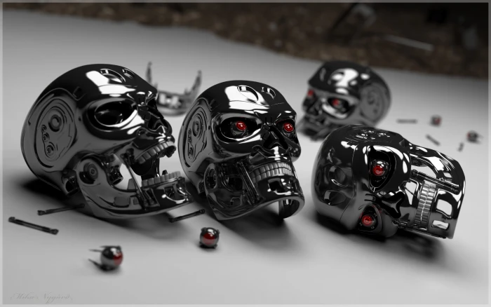 skulls terminator HD 2k 4k