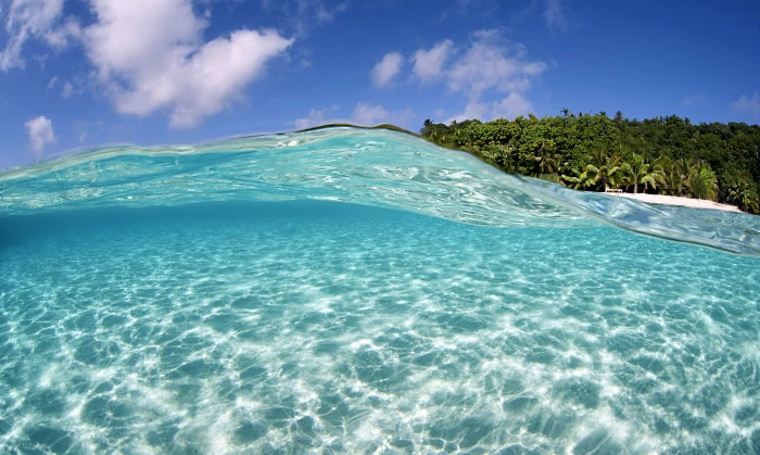 Tropical Beach In Vava u Tonga Desktop Hd Wallpaper 2k