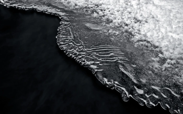 beach monochrome sea ice nature water landscape wave 2k