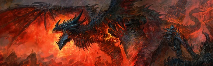 dragons world of warcraft deathwing artwork cataclysm Video Games World Warcraft HD Art 2k