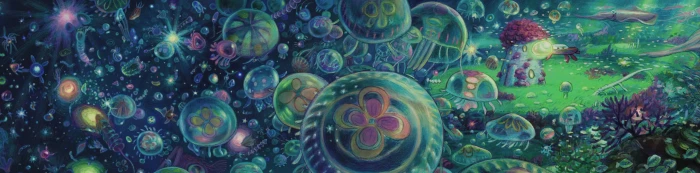 anime Studio Ghibli panoramic nature no people multi colored 2k 4k