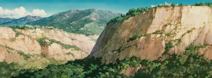 Studio Ghibli anime landscape nature 2k