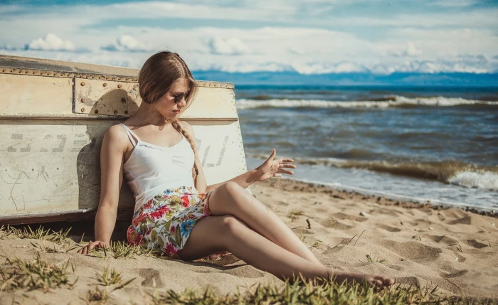 women outdoors beach sand model land one person leisure activity 2k