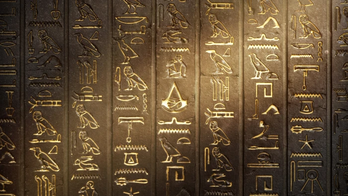 assassins creed Assassins Origins Engraving hieroglyphs 2k 4k 5k 8k