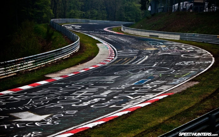 gray and red racetrack nurburgring race tracks road graffiti 2k