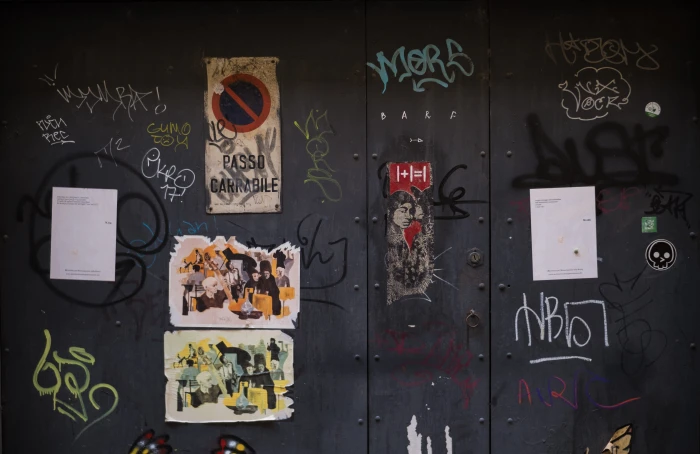 gray wall with graffiti poster street art grafitti city urban 66 2k 4k 5k