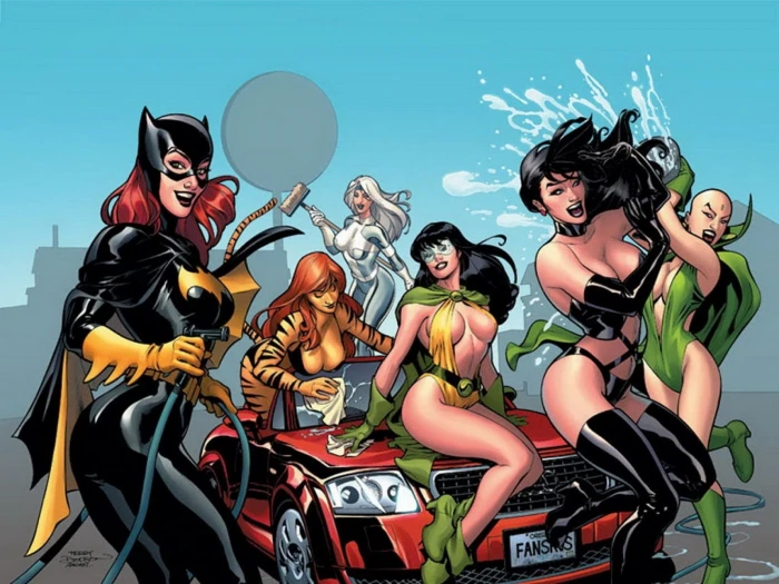 DC female superheroes illustration Comics Gotham City Sirens 2k