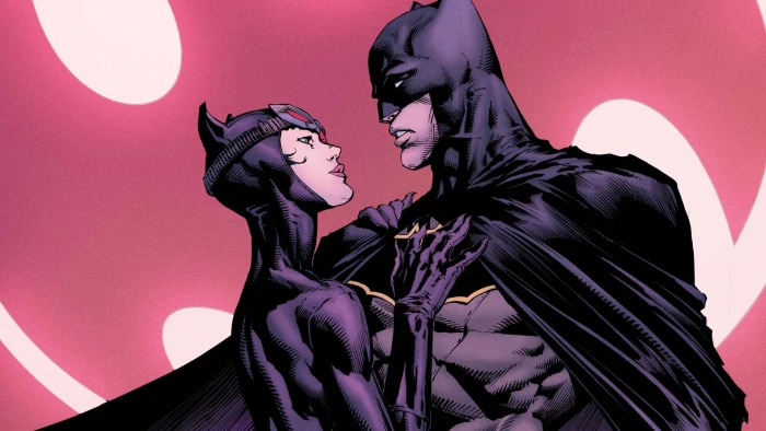 girl fantasy Batman couple comics artwork mask superheroes 2k