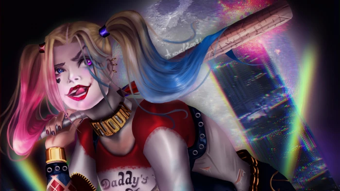 harley quinn artwork hd artist digital art superheroes 2k