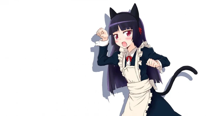 anime girls cat girl Ore no Imouto ga Konnani Kawaii Wake Nai 2k