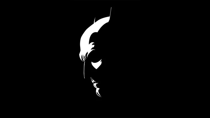 batman black and white monochrome hd superheroes background 2k