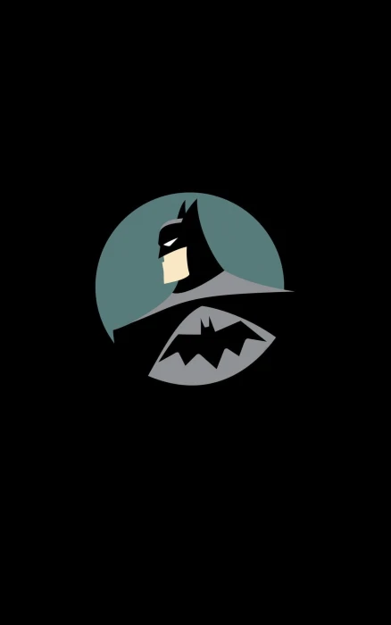 DC Batman illustration Comics superhero minimalism portrait display