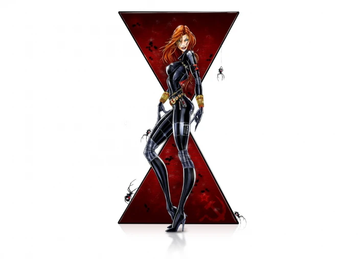 girl fantasy minimalism blue eyes Marvel comics redhead 2k