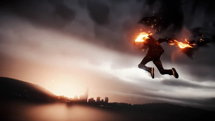 Infamous Second Son fire superhero video games cloud sky 2k