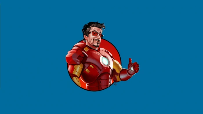 Iron Man illustration Minimalism Superhero Art Anthony Edward Tony Stark 2k