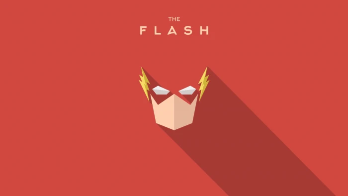 The Flash vector art red superhero no people star shape text 2k