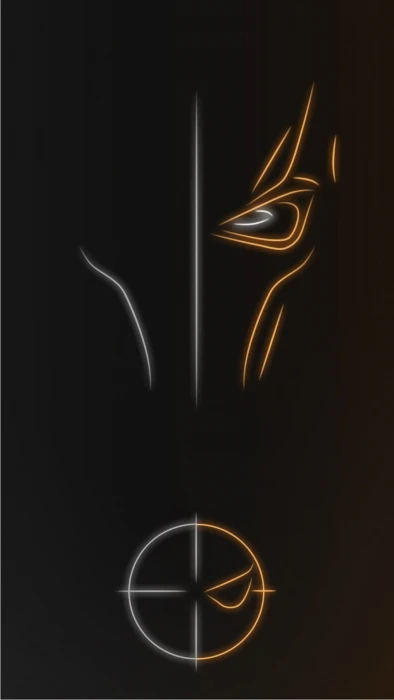 untitled superhero neon lights black background motion