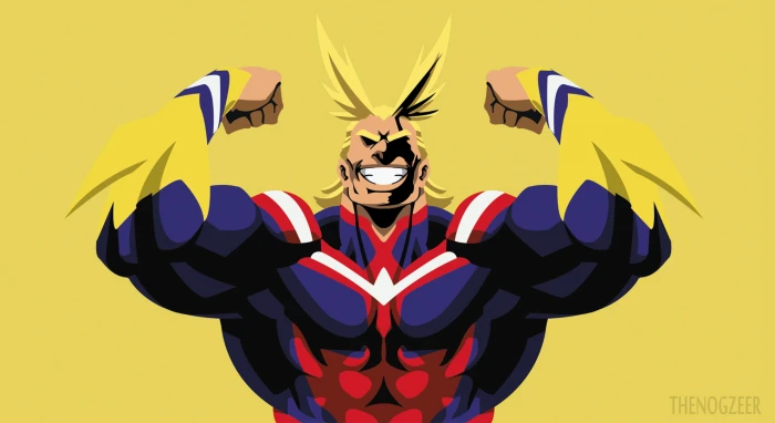Anime My Hero Academia All Might Blonde Boku no 2k