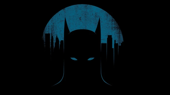 batman minimalism superhero dark indoors no people blue 2k