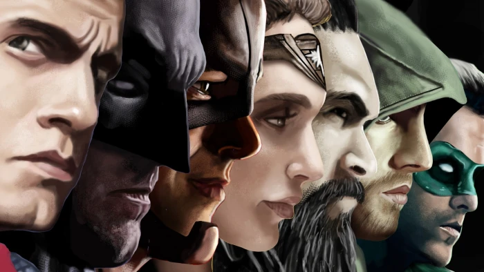 DC Heroes digital wallpaper Justice League comic books artwork 2k