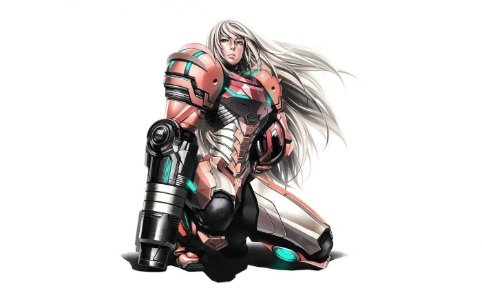 female superheroes illustration Nintendo Samus Aran Metroid Prime 2k