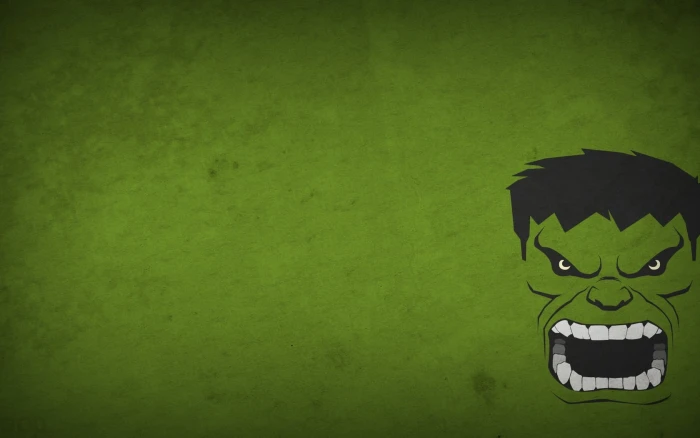 Hulk wallpaper green background minimalism superhero 2k