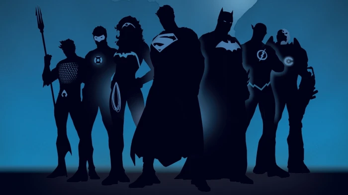 Justice League wallpaper silhouette of 80 2k