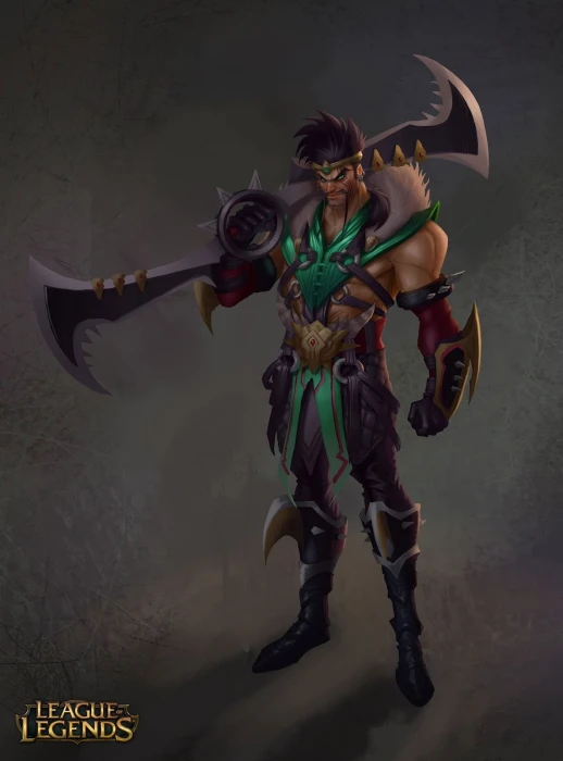 League of Legends Draven fantasy art video games weapon heroes