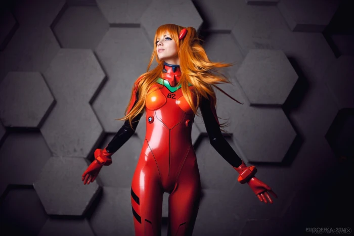 Neon Genesis Evangelion cosplay Asuka Langley Soryu long hair 2k