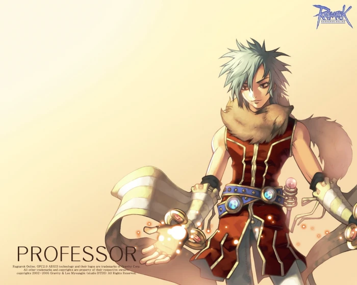 Rangarok Professor job illustration ragnarok online guy fox