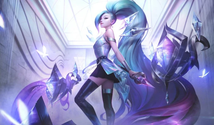 League of Legends Seraphine Riot Games upscaled kda K DA 2k 4k