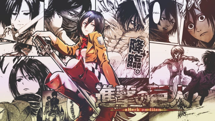 Shingeki no Kyojin Mikasa Ackerman anime girls manga representation 2k