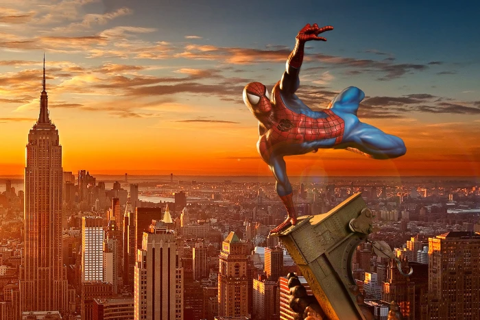 spiderman hd digital art superheroes building exterior 2k