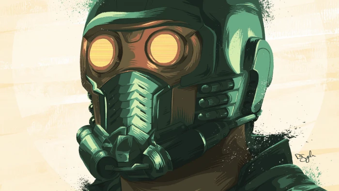 star lord closeup artwork hd superheroes artist digital art 2k