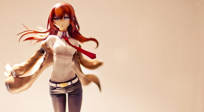Steins Gate Steins;Gate Makise Kurisu anime girls tie studio shot 2k 4k