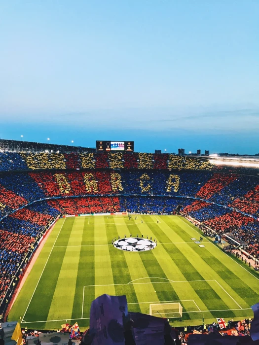 FC Barcelona Camp Nou soccer clubs stadium group of people 2k