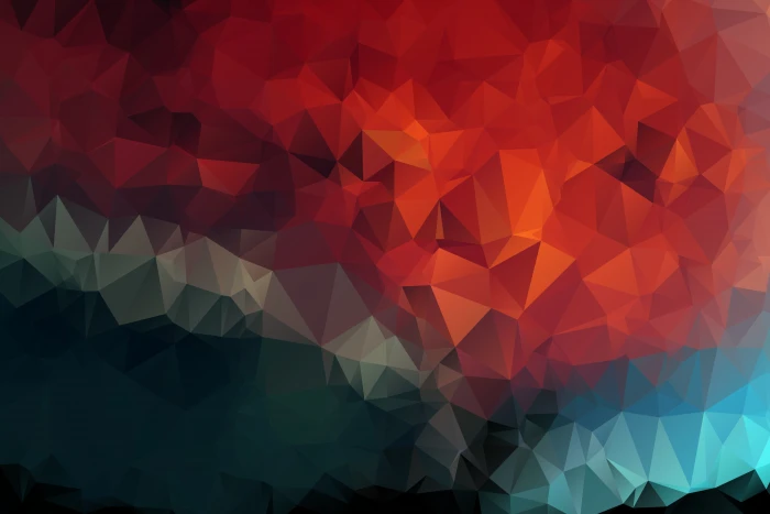 red and blue abstract wallpaper triangles geometric mosaic 2k 4k 5k