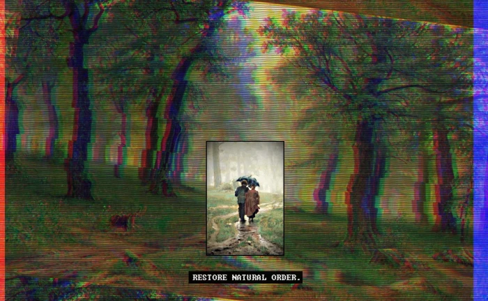 fashwave glitch art vaporwave nature rain couple Europe 2k