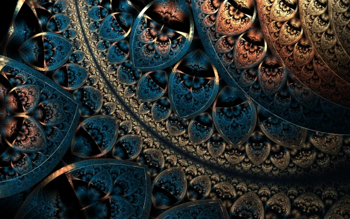 fractal pattern abstract digital art artwork geometry 2k