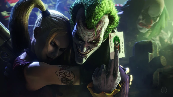 Joker Harley Quinn Batman clowns Arkham City video games 2k 4k