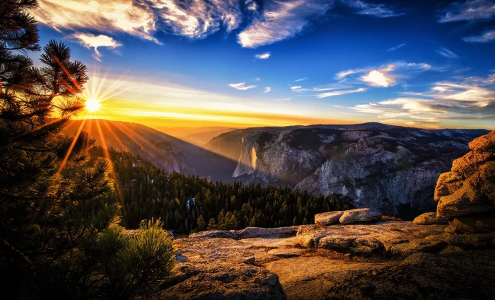 landscape photography of mountains during sunrise nature sky 2k