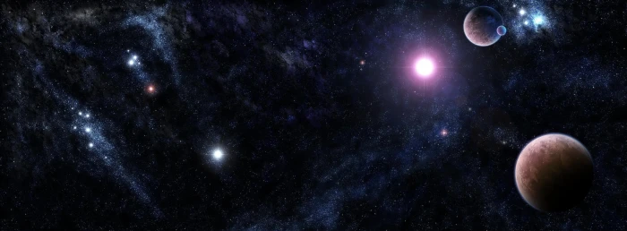 planets of solar system wallpaper galaxy stars universe light 2k