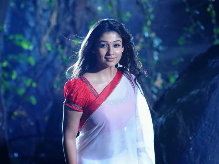 nayanthara in white saree hd wallpapers actress Indian celebrities celebrity 2k